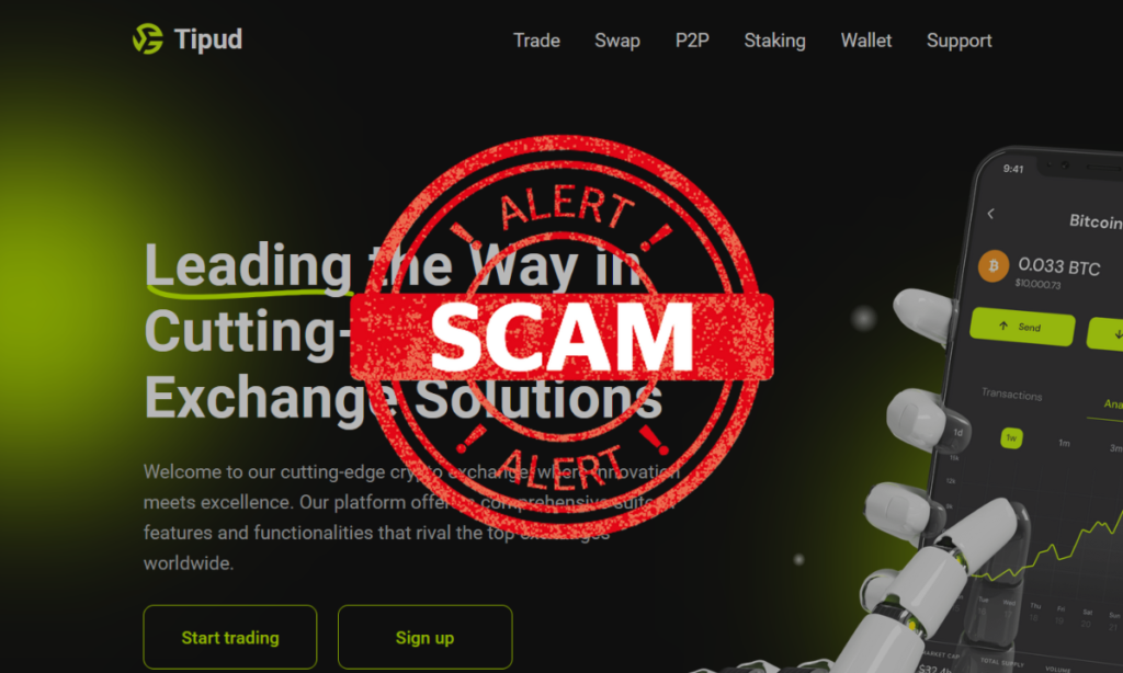 Tipud.com Crypto Investment Scam